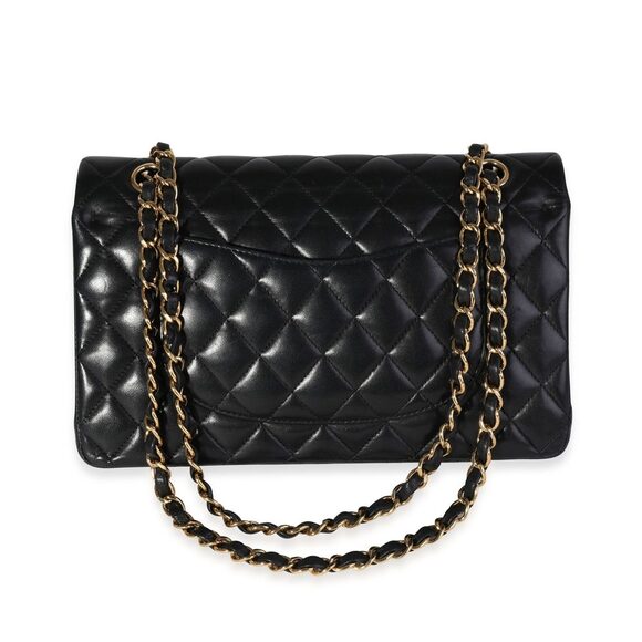 Chanel Black Quilted Lambskin Medium Classic Double Flap Bag - Picture 3 of 8